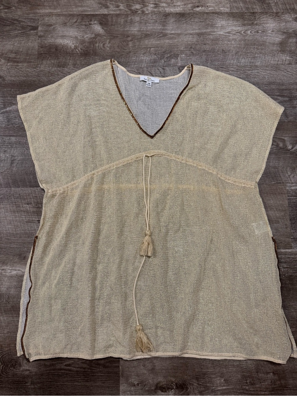 Turks & Caicos Gold Beach Coverup Size Small/Medium